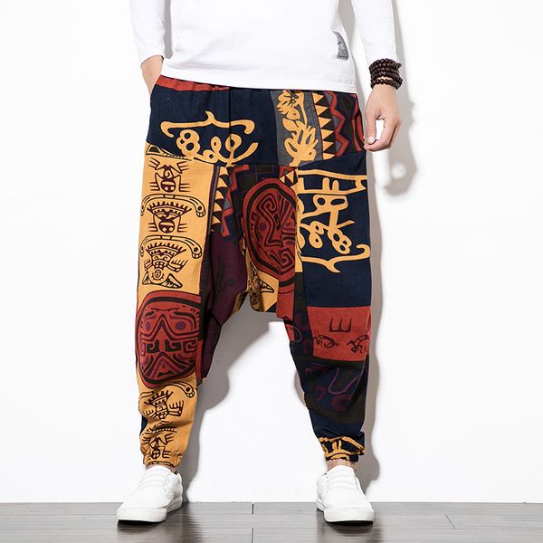 

2020 осень мужчины шаровары хлопок белье сыпучие hip hop streetwear мужские бегуны брюки повседневная мужчины брюки 4xl 5xl dropshipping, Black