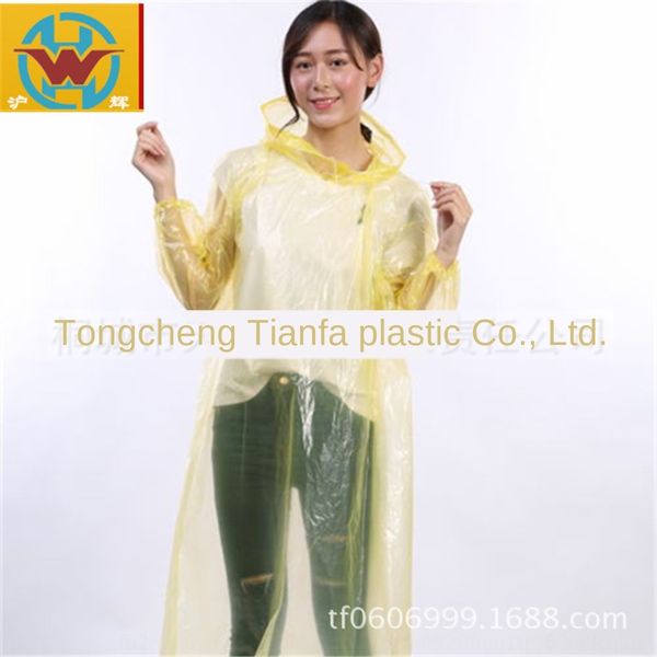 

outdoor camping hiking rubber band pullover raincoat pe pullover hat rope rubber band disposable raincoat