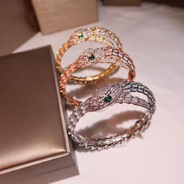 

popular brand s925 silver plated snake bracelet snake type design gold plated 18k gold platinum rose gold fashion women jewelry bracelet