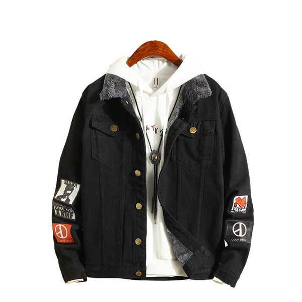 

мужская куртка 2020 новое прибытие высокого качества способа printed вскользь сыпучие мужчины ветровка 3-colores выбранный размер: m-5xl, Black;brown