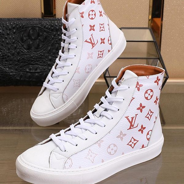 

casual mens shoes boots fashion footwears with box athletic design scarpe da uomo tattoo sneaker boot mens shoes casual bottes hommes sa, Black