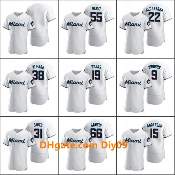 

miamimarlins #62 jose urena 15 brian anderson 9 lewis brinson 31 caleb smith men women youth custom white 2020 authentic jersey, Black