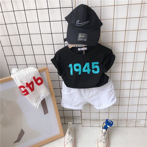 

r3lcs t-шир шор рукав coon одежда t-шир онг короткий рукав чиль xu письмо ситец t корейский детской одежды 2020 лета новых мальчиков, Blue