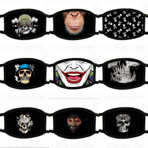 

turquoise tiger face mask reusable cartoon print cubrebocas lavable ultraviolet proof washable running riding bike protective mask mmj2010 i