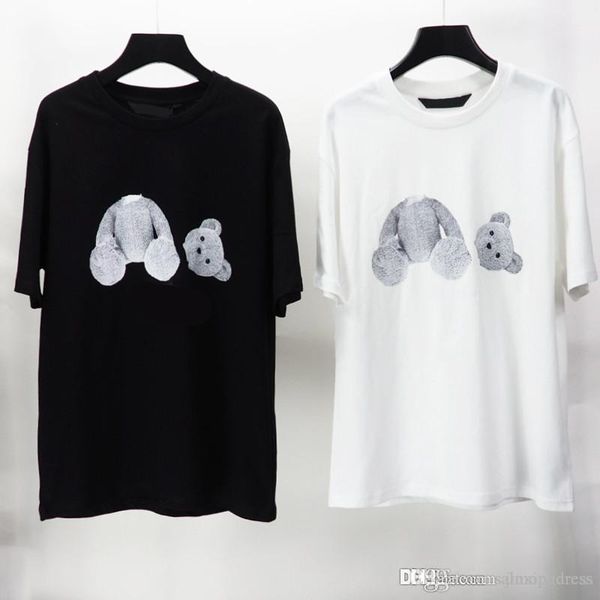 

new men summer short sleeves t shirt ice bear black and white palms brown tee male and ladies cotton t-shirts, White;black