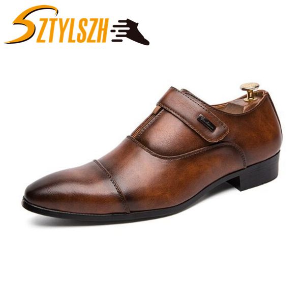 

british style designer fashion classic retro flats wedding party dance office male shoe genuine leather men oxford dress shoes, Black