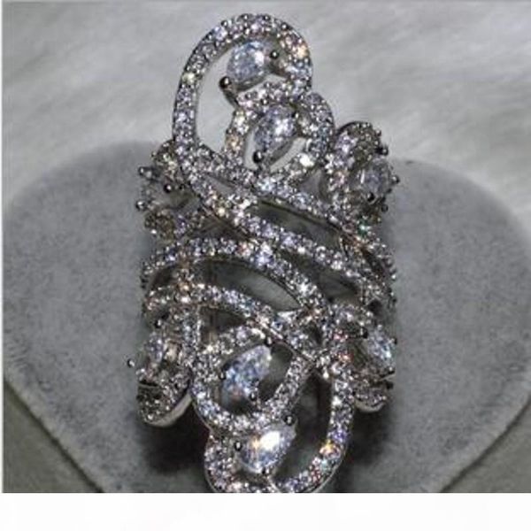 

r victoria wieck luxury wide jewelry 925 sterling silver white z simulated diamond gemstones cz flower wedding women band giift siz, Slivery;golden