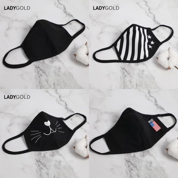 

fasion acssories anti dust fa mout er pm2.5 mask dustproof anti- wasable i silk cotton 1000pcs#310, Black