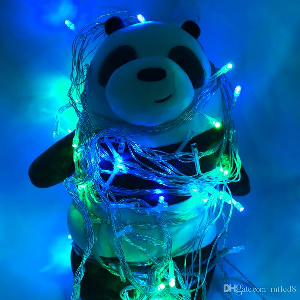 10m / 20m / 30m / 50m / 60m 100-600 LED String Fairy Luzes de fadas Xmas luzes vermelhas / azul / branco / colorfull luzes do casamento cintilar luz