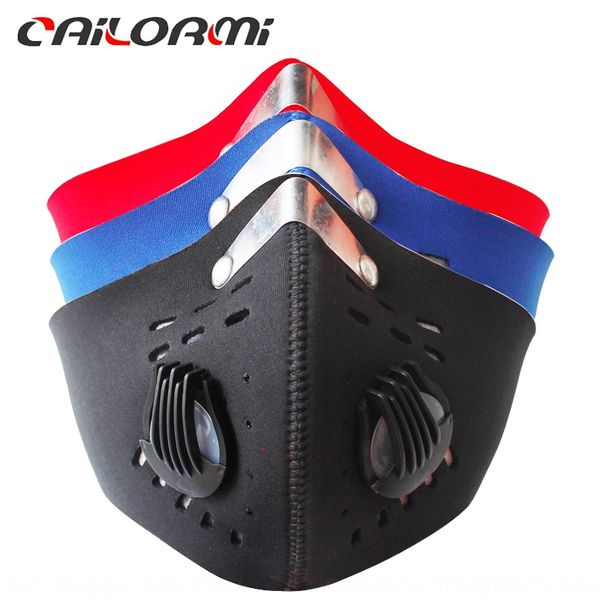 

sports warm bicycle bicycle outdoor mountain bike riding mask activated carbon face mask pm2.5 anti-haze warm and dustproof, Black