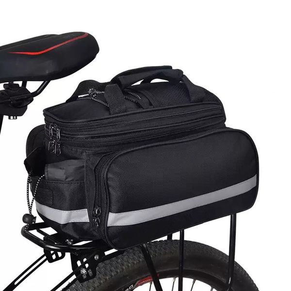 

bicycle 3 in 1 trunk bag road mountain bike bag bike bags cycling double side rear rack luggage carrier tail seat pannier pack mx200717
