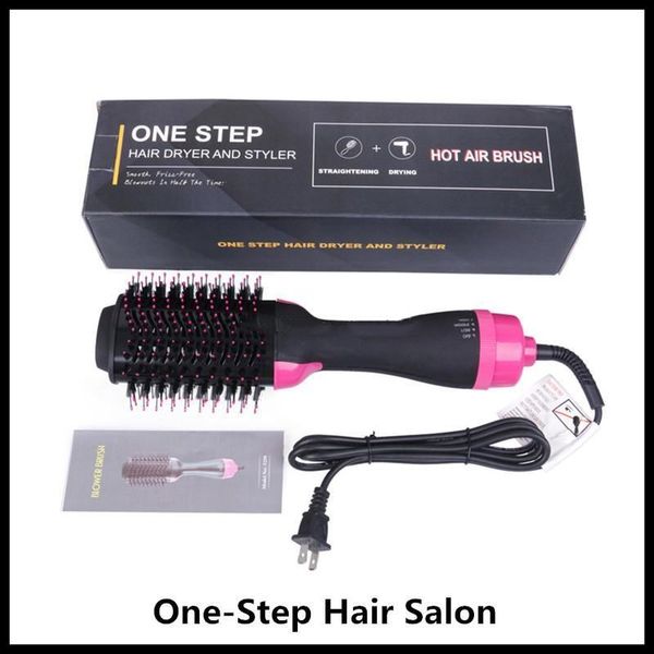 

one step hair dryer brush and volumizer blow straightener and curler salon 4 in 1 roller electric air curling iron comb sqtrimmer bncjb, Silver