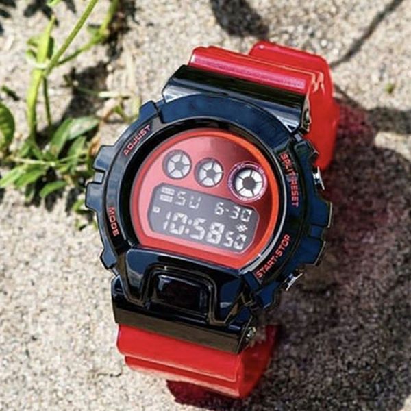 

orologi da uomo di lusso мужские часы мода стиль shock часы многофункциональный светодиодный дисплей часы водонепроницаемый хронограф корпус, Slivery;brown