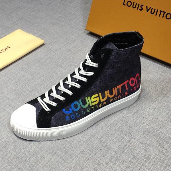 

fashion men 's shoes breathable sports type sneakers cool street fashion calzado deportivo para hombre high lace -up casual shoes