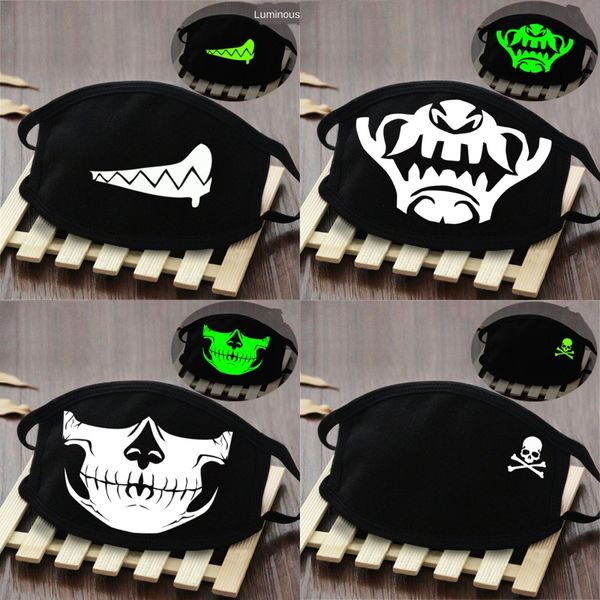 

designer printed masks reusable protective pm2.5 filter printing mouth mask anti dust face mask windproof mouth-muffle 84 styles damon035#61, Black