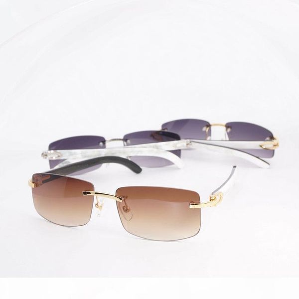 

natural buffalo horn sunglasses men wooden eyewear accessories oculos shade for summer rimless eyeglasses for beaching driving, White;black