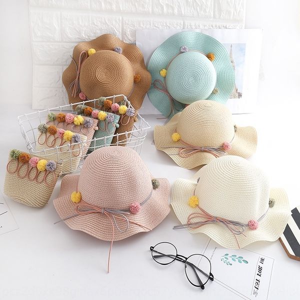 

hipster children's sun girls summer beach wave fashion bag fashion bag sun hat children's cool hat, Yellow
