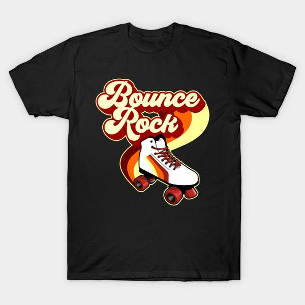 

men t-shirt bounce rock rollerskate tshirt women t shirt, White;black