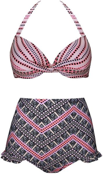 

designer swimsuit womens style polka dot high waisted swimsuit bikini set drop shipping good quality, White;black