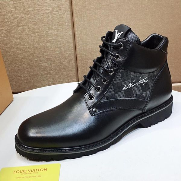 

winter luxury mens shoes chaussures pour hommes comfortable 2020 fashion oberkampf ankle boot mens shoes fashion type martin boots drop, Black