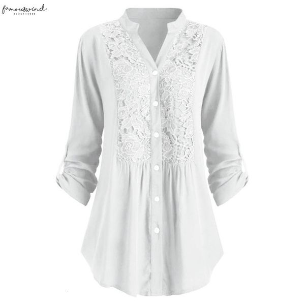 

women white blouse ladies large size button v neck long sleeve shirt blouses casual blusas chemisier camisa roupa feminina