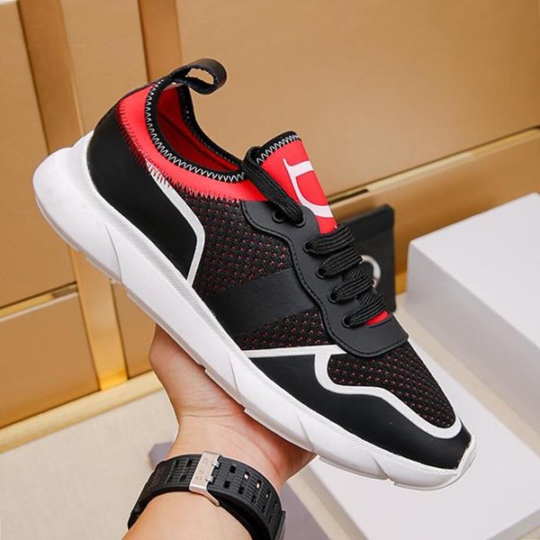 

new arrival b21 neo sneaker in black and red technical knit mens shoes casual comfortable sports lace -up shoes drop ship fast delivery