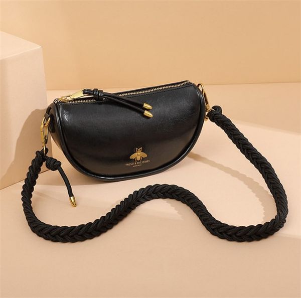 

fashion and personality design bag women high-quality retro trend woven belt all match casual one shoulder messenger bag