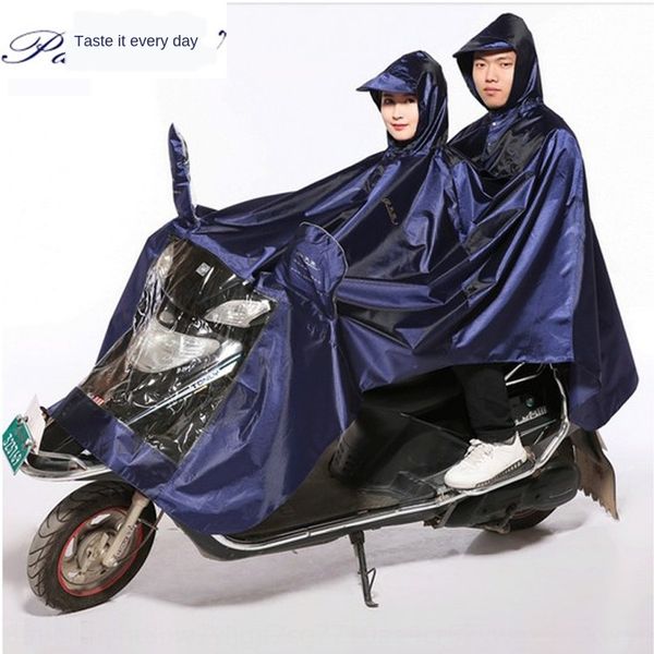 

mbayw new paradise j231 double thickened extra-large raincoat new paradise j231 motorcycle cloak cloak double motorcycle poncho thickened ex, Red;brown