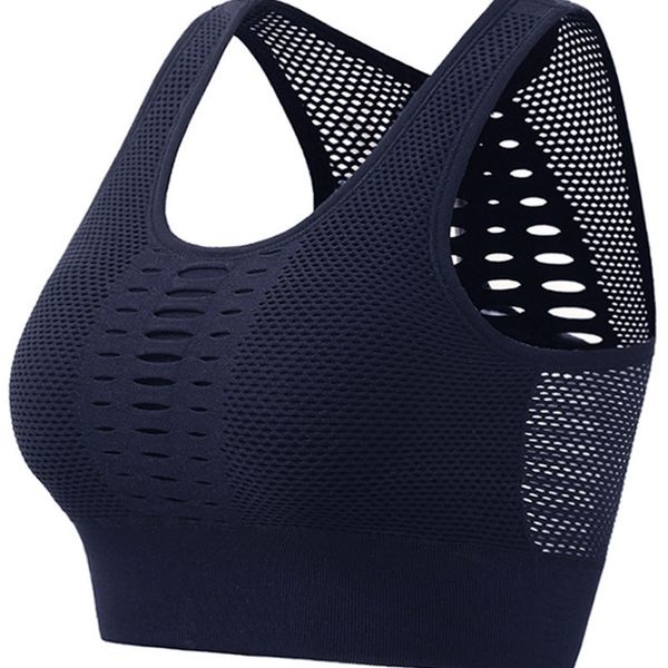

summer new breathable sports underwear shockproof vest gathers fitness bra running quick-drying yoga stereotypes collect milk, White;black