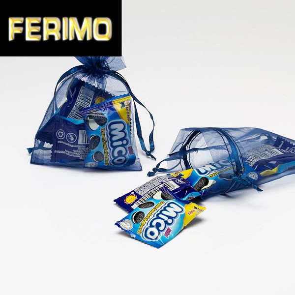 

7x9cm 50pcs / серия маленький большой органзы мешок свадебные сумки ювелирные изделия упаковка сумки день рождения рождественский подарок тю