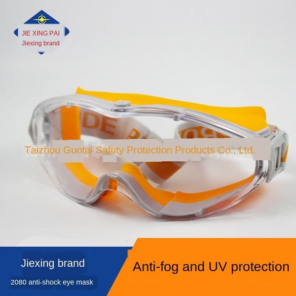 

wkxoo jiexing protective goggles 2080 chemical goggles anti-splash protective glasses impact wear-resistant labor protection rubber eye mask