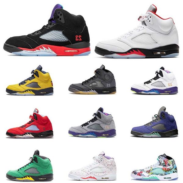 

black muslin fire red 5s jumpman 5 womens basketball shoes retro alternate bel air michigan mens trainers sneakers size 13
