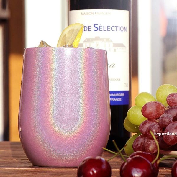 

rainbow12oz egg cups wine glasses kids cups double wall 304 stainless steel shaped wine glass cups outdoors beer mugs with lids