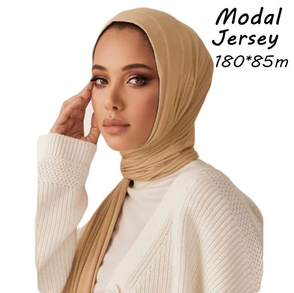 

2020 cotton knit jersey hijab abaya scarf turban muslim hijabs foulard femme turbans for women headscarf turbante musulman