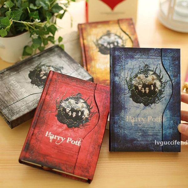 

office stationery harry porter magnetic buckle notebook periodical planner sketchbook agenda caderno journal diary agenda, Purple;pink