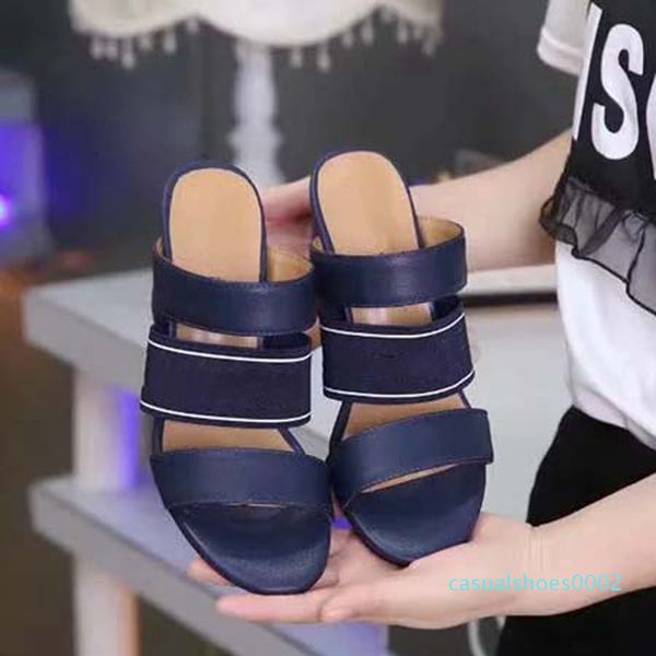 

woman sandals slippers shoes slippers sandals slippers casual shoes trainers flat shoes slide eu:35-40 with box c02, Black