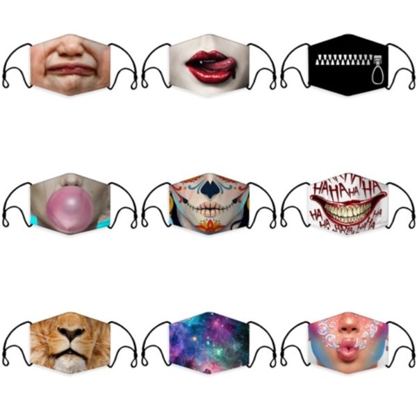 

конструктор face mask мужской рот маска для лица хлопок пыл рот маска анима мультфильма женщина мужчины муфельной # 342