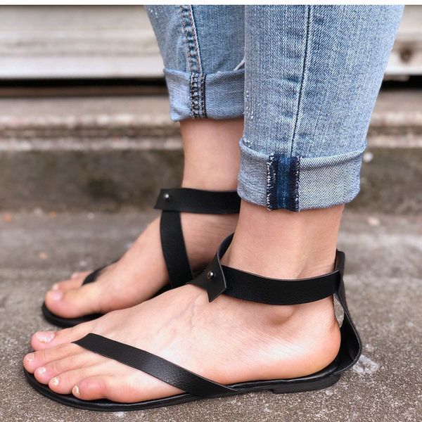

women summer fashiaon beach wear flat sandals casual black open toe sandals ladies swim wear flip flop slippers
