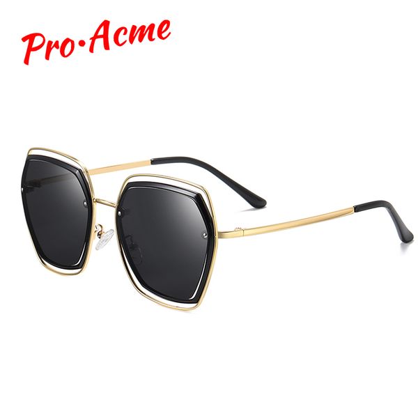 

pro acme 2020 brand design square polarized sunglasses women ladies oversized gradient sun glasses shades for women pc1348, White;black