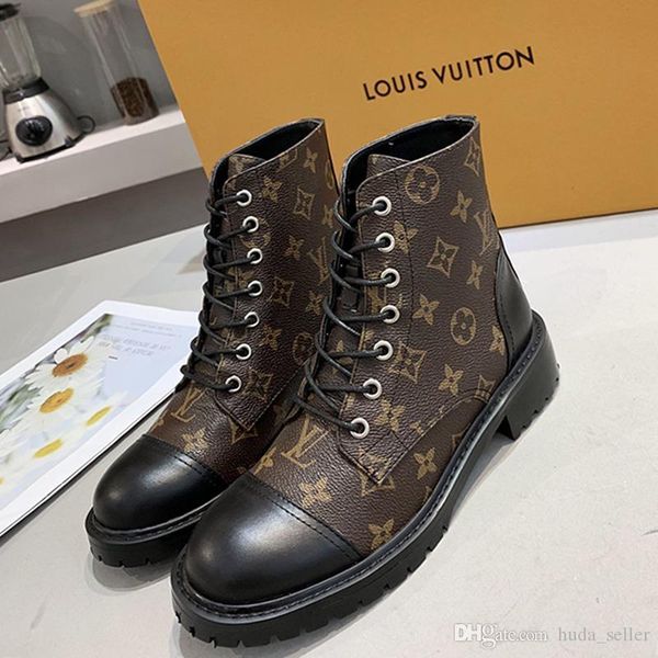 

women 's boots autumn and winter lightweight shoes luxury leather design breathable shoes lace -up women ankle boots mart