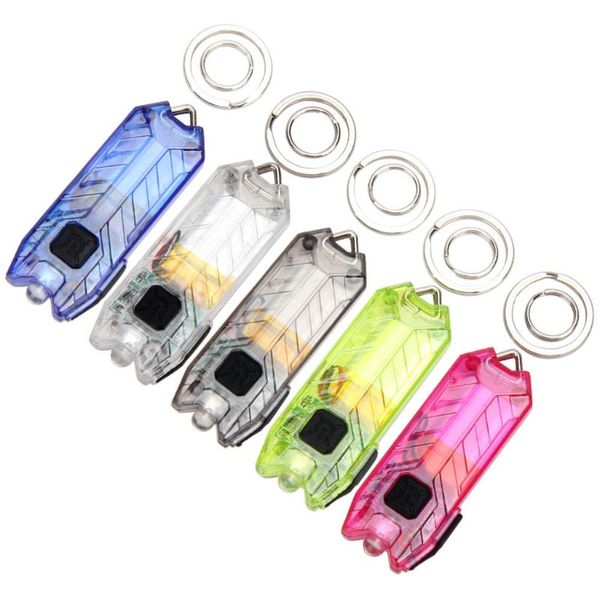 

flashlights torches mini led keychain electric torch portable usb charging rechargeable 45lm 2 modes tube camping night reading cycling w