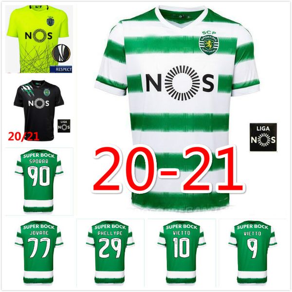 

2020 2021 sporting lisbon nani soccer jersey 20 21 lisbon away children football shirts 2020 ronaldo fernandes boy green jersey maillo, Black;yellow