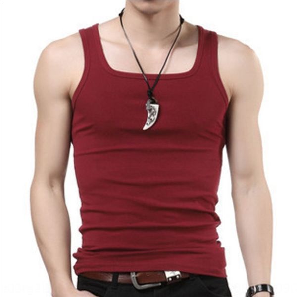 

2019 мужской квадратных воротник мужской плотный стрейч бодибилдинг жилет нить лето широкий плечо жилет корейский стиль модные мужчин, White;black