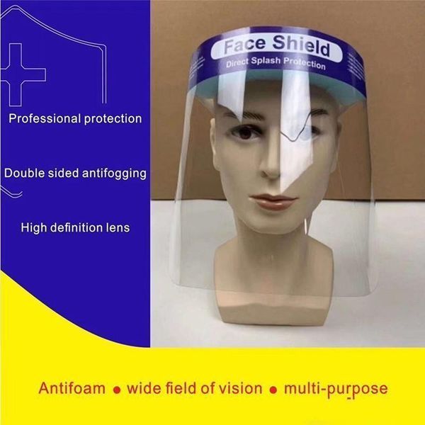 

dhl anti-fog face shield full face isolation mask transparent protective mask protection prevent splashing shield fy8017, Black