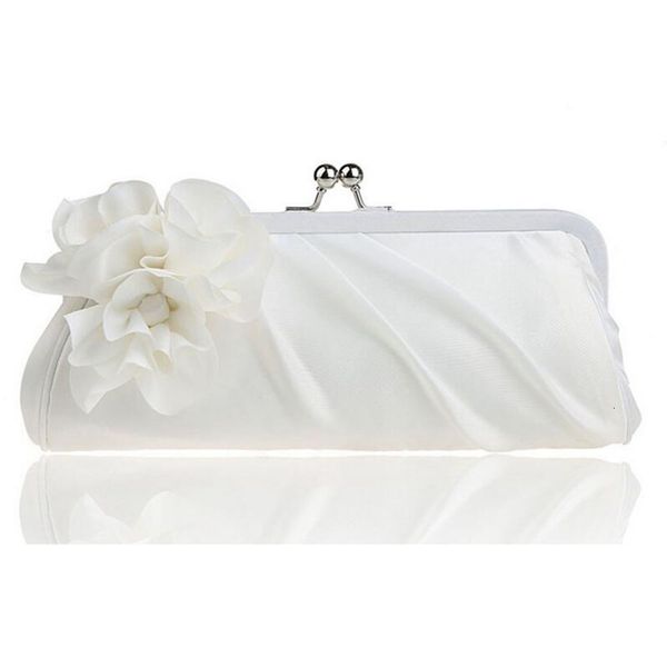 

3d flower silk elegant evening bag ladies three-dimensional flower satin,bridal wedding purse party messenger clutch wy38