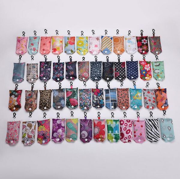 

home storage nylon polyester foldable shopping bags reusable eco-friendly folding bag ladies storage bags 38*58cm