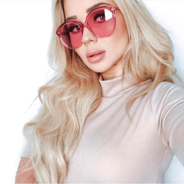 

woohoo 2020 candy colors round sunglasses women vintage mirror sun glasses uv400 driving street beat feminino, White;black