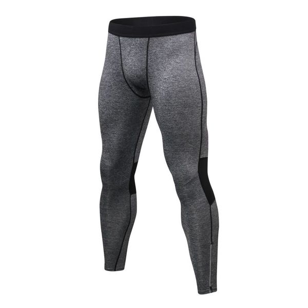 

men pants stretch quick drying beam foot trousers color matching breathable sports fitness running comprehensive training pants, Black;blue