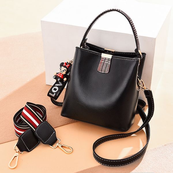 

u5w7o women's 2020 fashion bucket messenger shoulder korean style hand internet celebrity with one shoulder slanting women's bag b