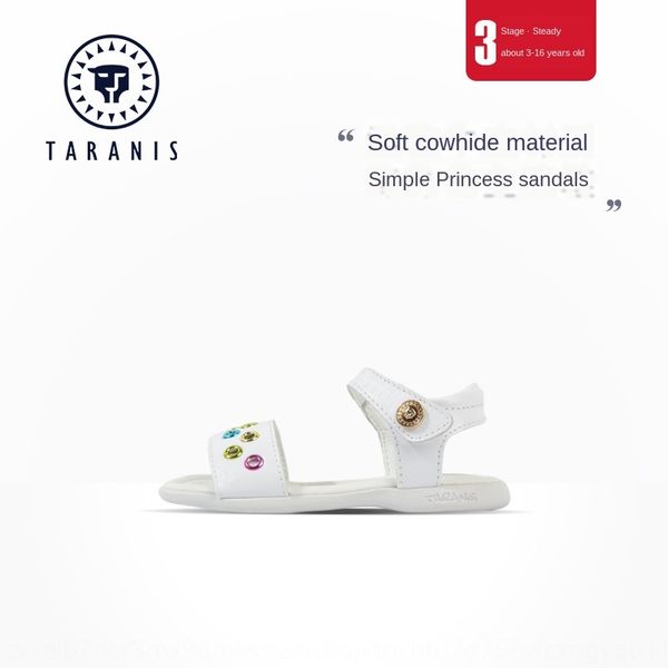 

teranis 2020 new girl's sandals children's children's baby shoes fashion princess sandals little girl's soft bottom open, Black;red